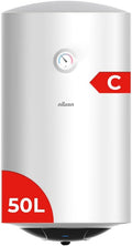 NILSON Elektrische Durchlauferhitzer, 50 Liter, 1500 W, Weiß/Schwarz, NT5000 Elektrischer Durchlauferhitzer, vertikale Installation