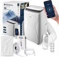 Termofol Luftentfeuchter, 4000 W, Weiß, Mobile Klimaanlage ASPEN, 4in1: Klimatisierung, Ventilator, Heizung, WLAN Fernsteuerung