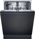 SIEMENS Geschirrspüler, 60 cm, Schwarz/Silber, SN63EX27AE, iQ300, Smarter Vollintegriert, Made in Germany, Besteckkorb