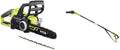Ryobi Kettensäge, 18 V, Schwarz/Grün, Bundle aus ONE+ Brushless Akku- OCS1830 + ONE+