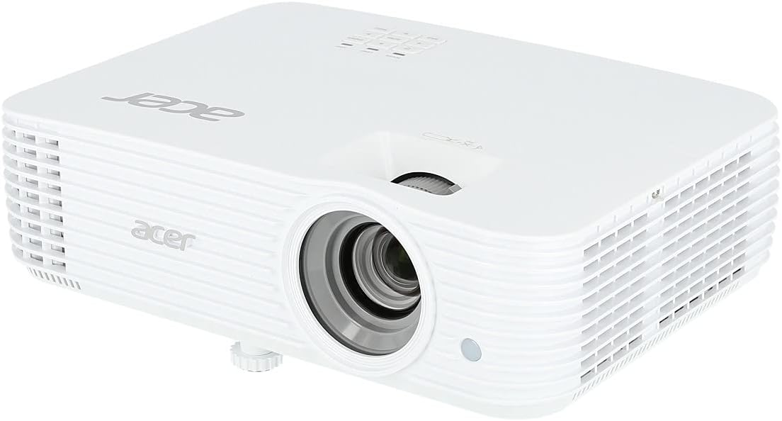 acer Beamer, Weiß, H6815BD DLP (4K UHD (3.840 x 2.160 Pixel), 4.000 ANSI Lumen, 10.000:1 Kontrast, Keystone, 3 Watt Lautsprecher