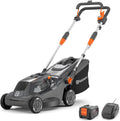 Husqvarna Rasenmäher, 500 m, 34 cm, 30 l, 18 V, Grau/Orange/Schwarz, Akku Aspire LC34-P4A inkl. Akku und Ladegerät