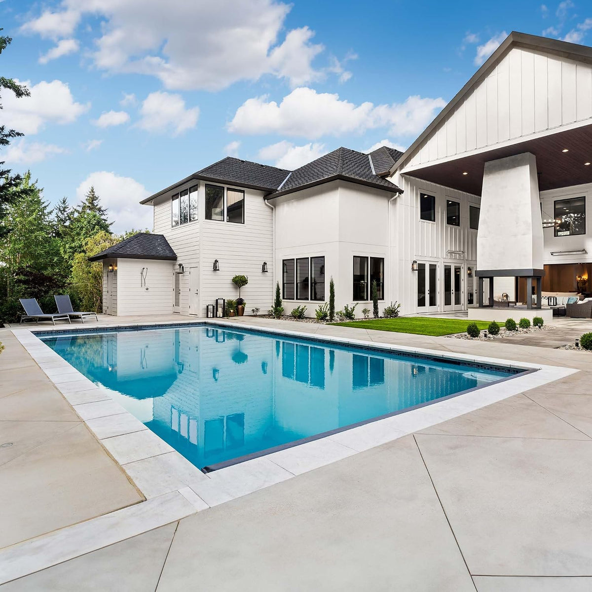 Paradies Pool Stahlrahmenpool, 3,00 x 6,00 x 1,50 m, Blau/Weiß/Silber, ® Styropor rechteck 300 x 600 x 150 cm als Komplett-Set