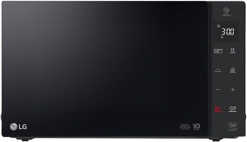 LG Mikrowelle, 1000 W, 25 L, Schwarz, MH6535GDS (, ) mit Grill (LED-Display, Smart Inverter Technologie, pflegeleicht)