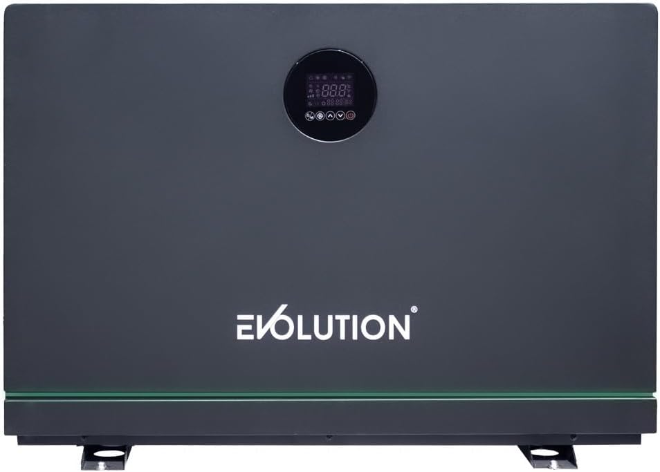 EVOLUTION Heizpumpen, 60m, schwarz, Full Inverter Wärmepumpe Highline 13 bis ³ App Timer Heizen