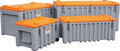 CEMO Werkzeugkästen, Grau/Orange, GmbH CEMbox 750 750 Ltr. kranbar Tür
