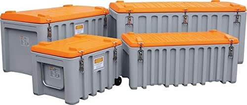 CEMO Werkzeugkästen, Grau/Orange, GmbH CEMbox 750 750 Ltr. kranbar Tür