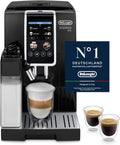 De'Longhi Kaffeevollautomat, 1450 W, Schwarz, Dinamica Plus ECAM382.70.B, für Kaffeebohnen, Cappuccino-Maschine mit LatteCrema Hot