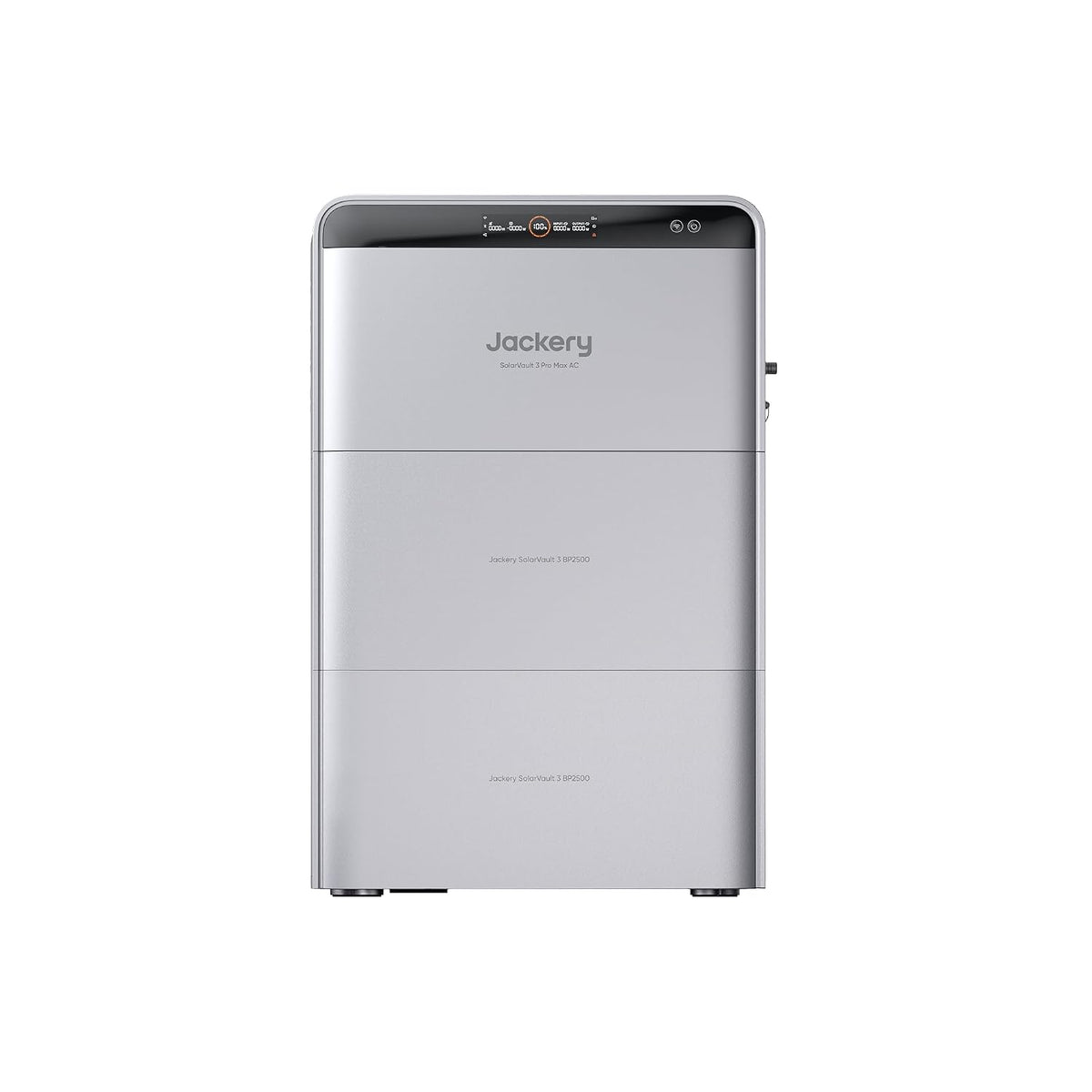 Jackery Powerstation, 3680 W, 2500 W, Silber, SolarVault 3 Pro Max AC Solarspeicher für Balkonkraftwerk, AC-gekoppelt