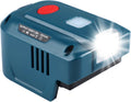 YMWLKJ Powerstation, 220 V, 18 V, Blau/Rot, AC Outlet & Dual USB Output & 200LM LED Light, Modified Sine Wave Inverter