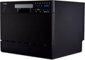 MEDION Tischgeschirrspüler, 6,5 Liter, Schwarz, DWT60 (6 Gedecke Fassungsvermögen, 7 Programme, ECO Programm, ca. Verbrauch