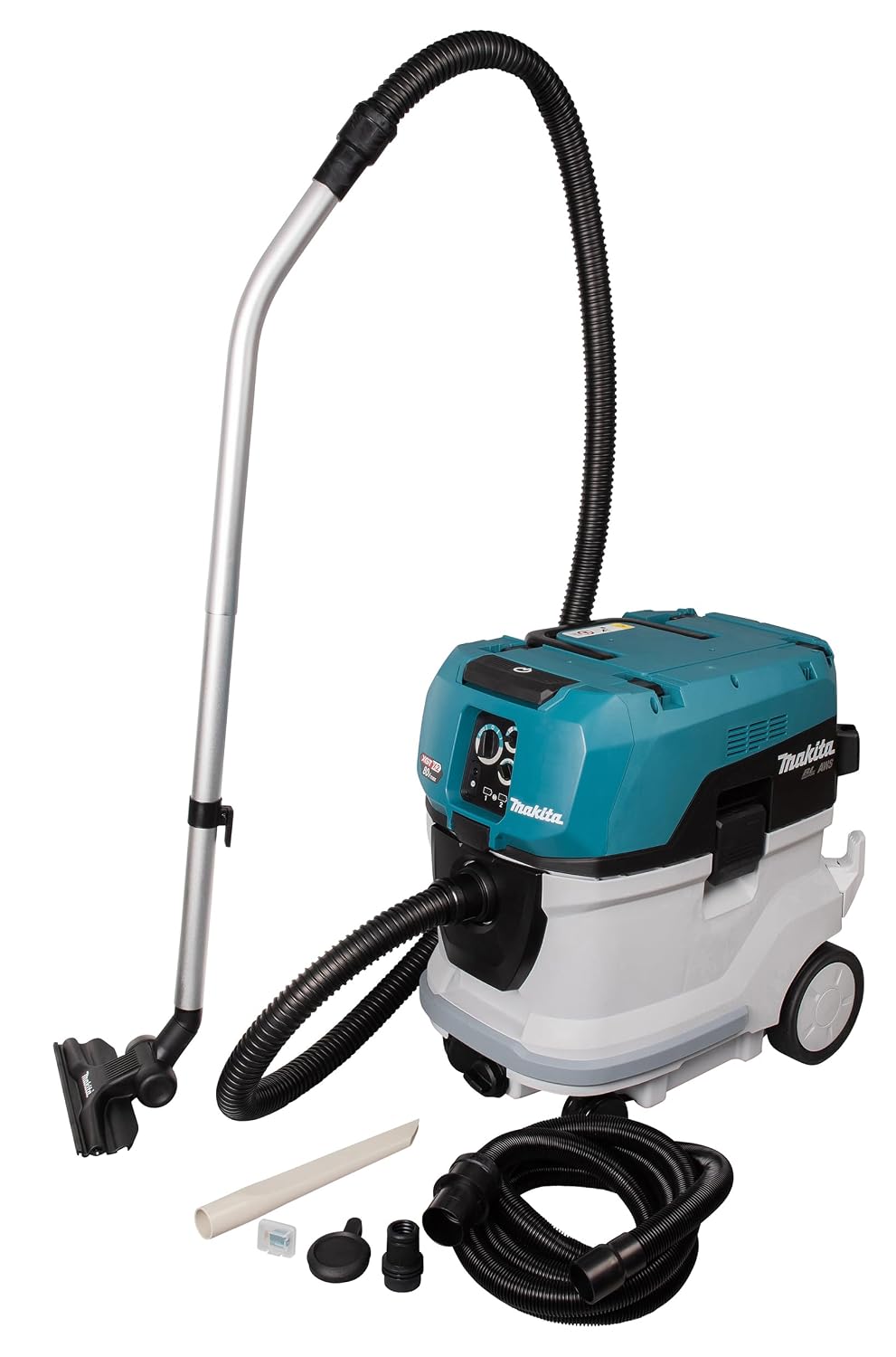 Makita Staubsauger, 40 l, 40 V, Türkis/Schwarz/Weiß, VC006GMZ01 Akku- Klasse M, max. (ohne Akku, ohne Ladegerät)