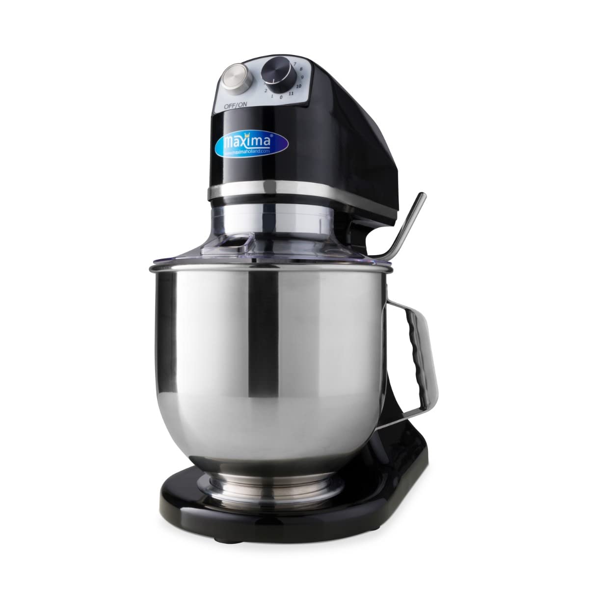 Maxima Küche Haushalt & Wohnen,Elektrische Küchengeräte,Küchenmaschinen Rührgeräte & Mixer, 7 Liter, 2 kg, Schwarz/Silber