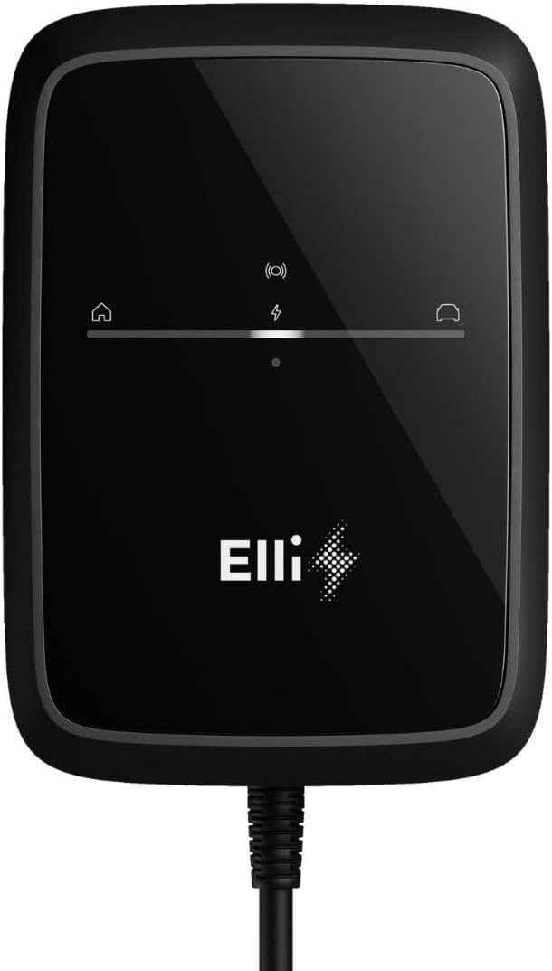 Elli Ladestationen, 22 kW, 7,5m, Schwarz, Charger 2 Pro 139915007 Wallbox, Typ 2 Kabel, RFID/APP/ISO 15118 (PnC)