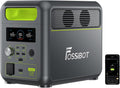 FOSSiBOT Powerstation, 1024 Wh, 1200 W, 2400 W, 100 W, Grau/Schwarz/Grün, Solargenerator