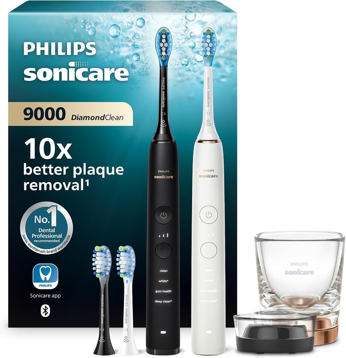 Philips Drogerie & Körperpflege,Mund- & Zahnpflege,Zahnbürsten & Zubehör, Schwarz/Roségold