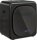 HOMCOM Wäschetrockner, 4 kg, 800 W, Schwarz, Mini mit 6 Programm LED-Touchscreen bis zu 60℃, Freistehend Wandmontierbar Ablufttrockner