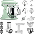 KitchenAid Küchengeräte,Küchenmaschinen, Pistazie/Silber, Artisan Küchenmaschine Starter Paket 5KSM175PSEPT
