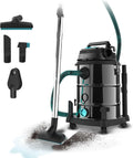 Cecotec Staubsauger, 1600 W, 30 L, Schwarz/Türkis, für Feste Stoffe und Flüssigkeiten Conga Rockstar Wet & Dry, enthält Steckdose für Werkzeuge