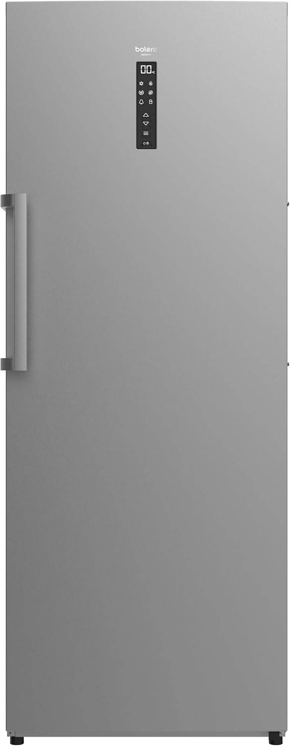 Cecotec Gefrierschrank, 380 Liter, Silber, Bolero CoolMarket UF 380 Edelstahl., Energiesparend, Motor Inverter Plus