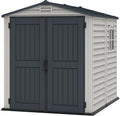 Gerätehaus Duramax, 3.65 m, Dunkelgrau/Adobe, StoreMate PLUS 6 x 6 ( ²) Kunststoff mit robustem, robuste Metalldachkonstruktion