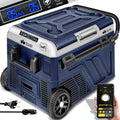 tillvex Kühlschrank, 60 Liter, 50 Liter, 24 V, 230 V, Navyblau/Schwarz, ® Kompressor Kühlbox elektrisch 40-, bis -20 °C für Auto