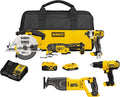 DEWALT Akkuschrauber, 20 V, Schwarz/Gelb, MAX Cordless Drill Combo Kit, 5-Tool (DCK551D1M1)