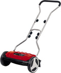 Einhell Rasenmäher, 38 cm, 250 m, Schwarz/Rot, Hand- GE-HM 38 S ( Schnittbreite, 4-stufige Schnitthöhenverstellung