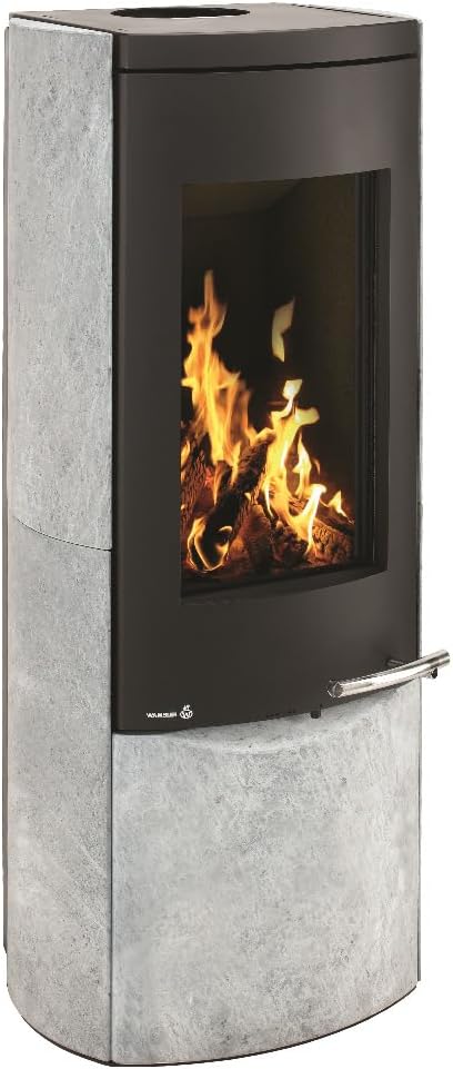 Wamsler Kaminofen, 8 kW, Grau/Schwarz, Myra Naturste