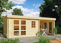 Gerätehaus Finnia Gartenwelt, 50 m, Hellbraun, Gartenhaus Woodbury III 5, 80x2