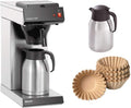 Bartscher Kaffeemaschine, Schwarz/Silber, Contessa 1002 + 500 Korbfilter + 2. Isolierkanne