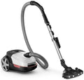 Philips Staubsauger, 900 W, 4 L, Weiß/Schwarz, Boden mit Beutel - XD6122/12 - - - Polarweiß