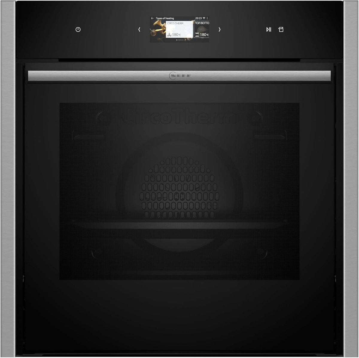 Neff Backofen, 60 x 60 cm, Schwarz, B64VS31N0, Einbau-, Integrierbarer, Slide&Hide, Full Touch TFT-Display, Eco Clean mit Easy Clean