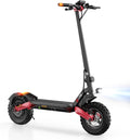 iScooter E-Scooter, 10 Zoll, Schwarz/Rot, E Scooter mit Straßenzulassung, Offroad Luftreifen, ABE Elektroroller mit Doppelter Stoßdämpfung