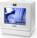 Duronic Tischgeschirrspüler, 5 L, Weiß, DW5 WE, Mini Spülmaschine mit 6 Programmen, Geschirrspüler für 3 Gedecke