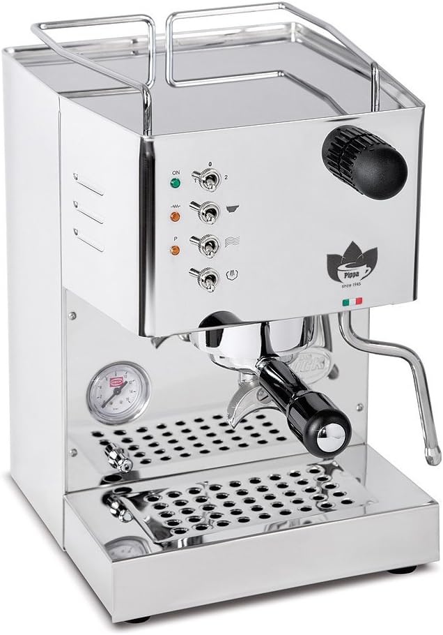 Quickmill Kaffeemaschine, Silber, Modell 4100'Pippa' Espressomaschine