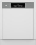 Beko Geschirrspüler, 60 cm, Silber/Schwarz, BDSN36461XC bPRO 500 Einbau- teilintegriert, für 14 Maßgedecke, 3 Spülebenen