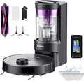 EUREKA Saugroboter, Schwarz/Lila, E10s 2.Gen Saug- & Wischroboter + beutelloser, auto Teppicherkennung, auto Mop Lifting