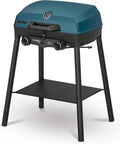 Enders 2108 Gasgrill, 2108, Blau/Schwarz, Camping Explorer II Pro, Grill-Thermometer, Grillen-, Kochen-, Backen Funktion