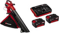 Einhell Laubsauger, 3,0 Ah, 740 m, 36 V, 45 L, Rot/Schwarz, Professional Akku- VENTURRO 36/240 Power X-Change (