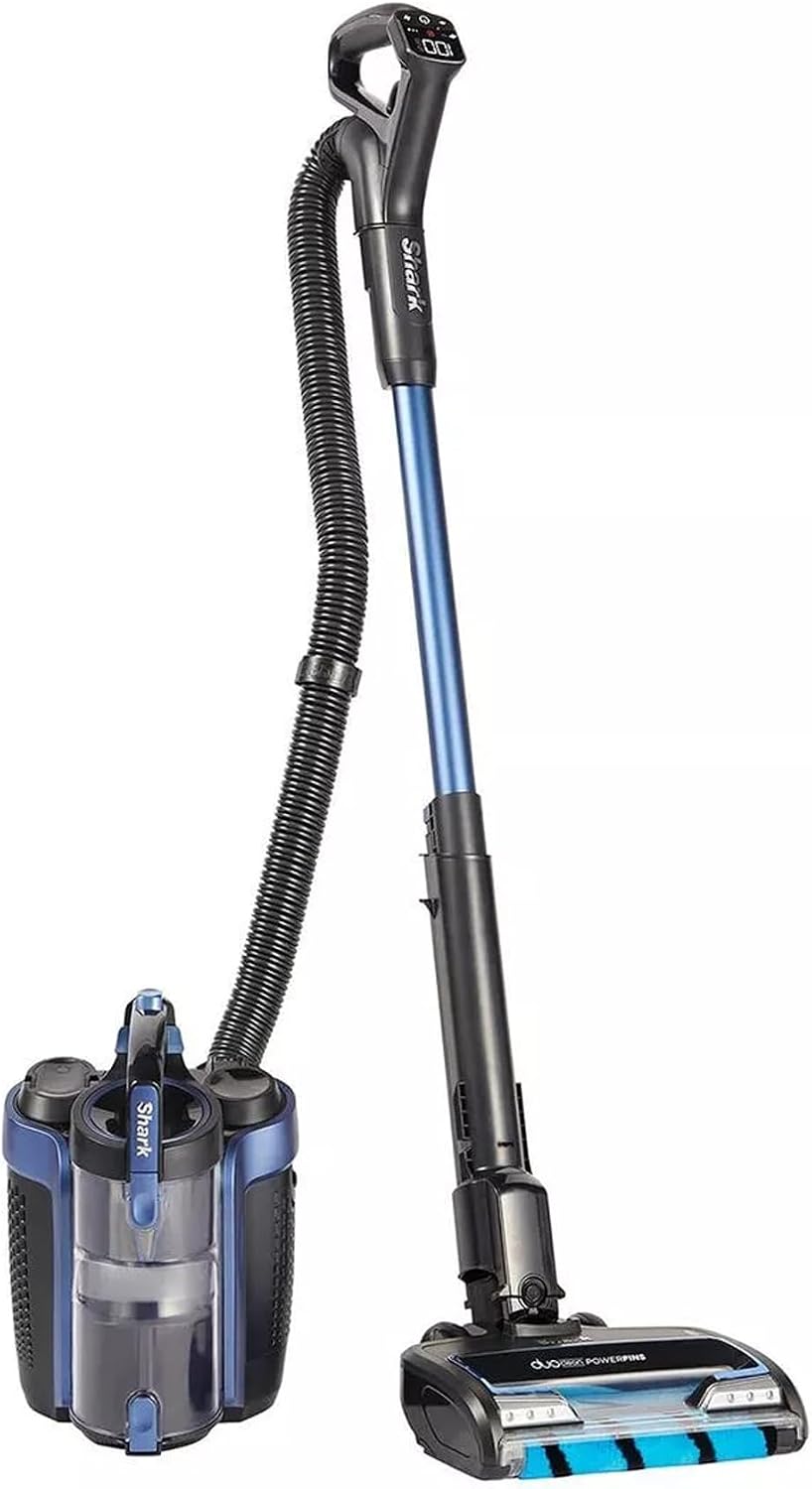Shark Staubsauger, 0,6 L, Schwarz/Blau, kabelloser, Anti-Hair-Wrap-Technologie, DuoClean- kabellos, 60 Min Laufzeit