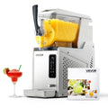 VEVOR Kompressor, 350 W, 3 L, Silber/Schwarz, Slush Maschine 1 x, Slusheis Eisbereiter (kein Eis nötig)