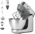Kenwood Knetmaschinen, Ausgestattet mit einer großen Schüssel aus Edelstahl mit einem Fassungsvermögen von 4,3 l, Silber/Grau