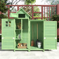Gerätehaus Kebnor, 118 x 54 x 173 cm, 118x54 cm, Grün, Gartenschrank Geräteschuppen Geräteschrank, BxT:, (BxTxH)