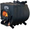 ThermoFlux Kaminofen, 12 kW, Schwarz, Werkstattofen BRUNO® Mini III mit Kochplatte