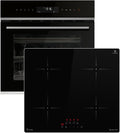KKT KOLBE Backofen, 7000 W, 60 cm, 59 cm, Schwarz/Silber, Autarkes Herdset: Einbau EB8319PHC + Induktionskochfeld