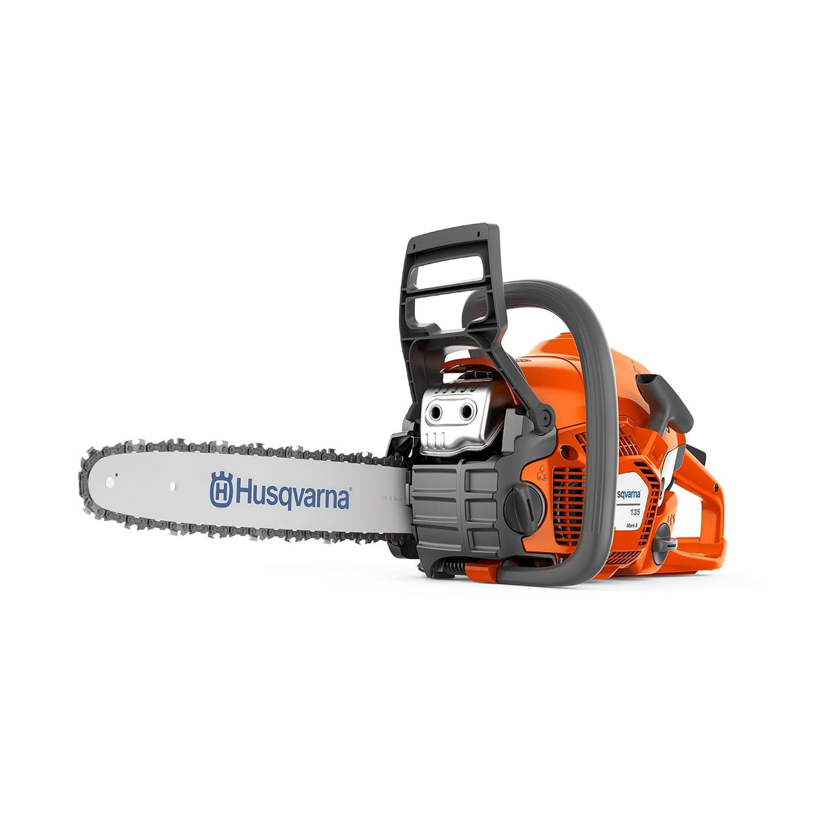 Husqvarna Kettensäge, orange/silber, 135 Mark II Benzin- - 38 cc X-Torq® Motor, 14″-Schwert, LowVib®, Smart Start®