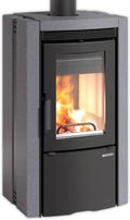 La Nordica Kaminofen, 8 kW, Schwarz/Grau, Ester 5.0, Vulkanste