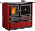 La Nordica Backofen, 8,8 kW, Bordeaux/Schwarz, Holzherd, ROSA.16 MAIOLICA, Bordeaux