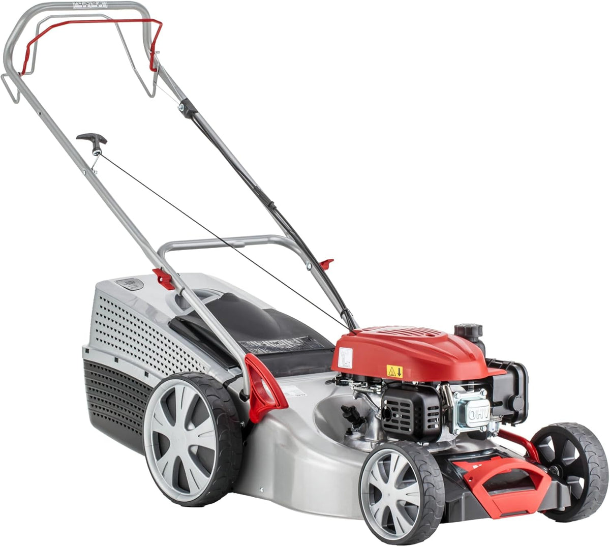 AL-KO Rasenmäher, 2.1 kW, 1800 m, 51 cm, Rot/Silber/Schwarz, Benzin- Classic 5.14 SP-A, Schnittbreite, Motorleistung